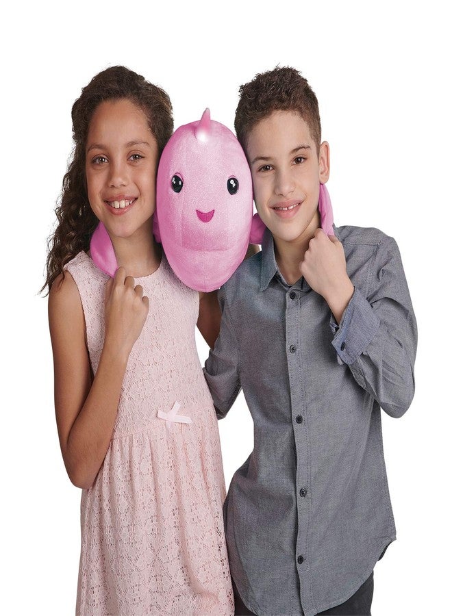 WowWee Fingerlings Hugs - Rachel (Pink Glitter) - Interactive Plush Narwhal - Image 5